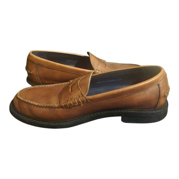 COLE HAAN Grand OS Pinch Maine Classic Brown Leather Loafers - Size 9 - Picture 3 of 9